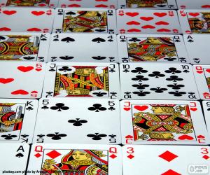 yapboz Poker kartları